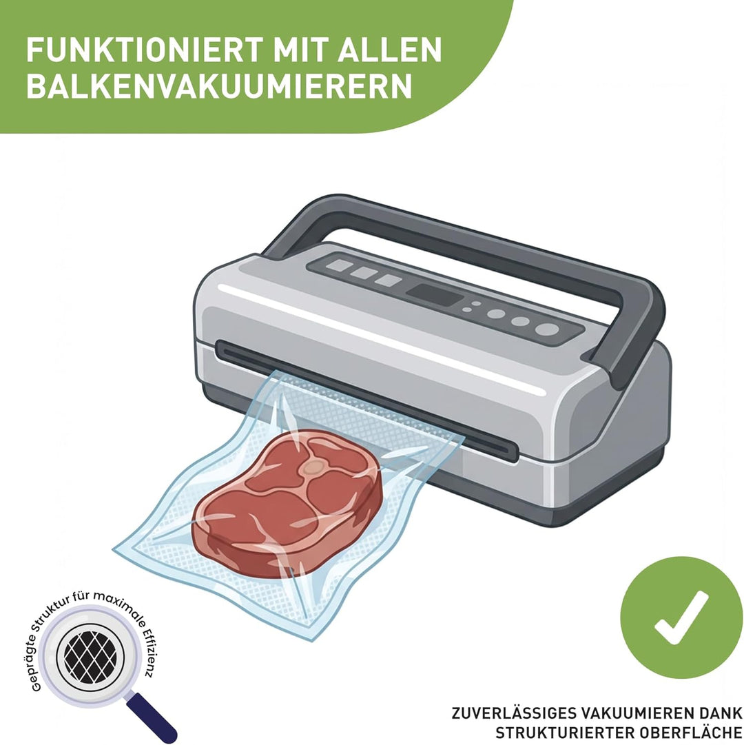 culivac 2 Folienrollen 28x600cm Vakuumrollen Original für Vakuumierer Vakuumiergerät Folienschweissg