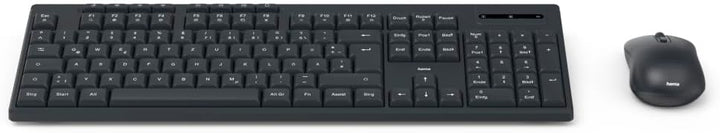 Hama Tastatur Maus Set kabellos (Funktastatur mit Maus, mit Batterie, ergonomisches Tippgefühl, leis