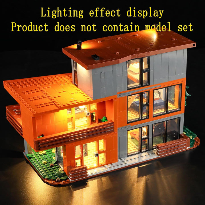 GEAMENT LED Licht-Set Kompatibel mit Lego Das Haus der Cullens aus Twilight Ideas 21354 Bausteine Mo