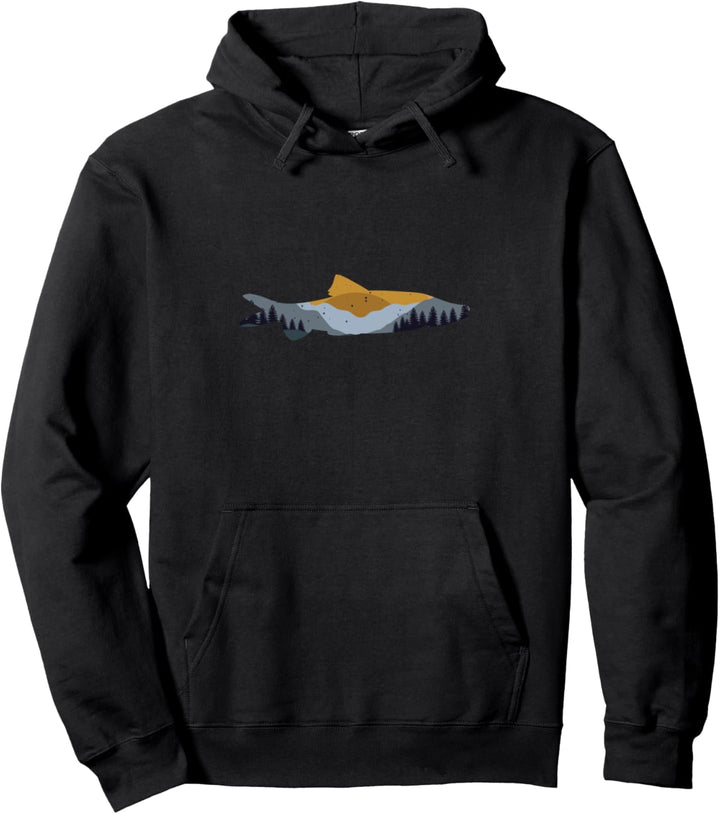 Retro Vintage Barbe Angeln Fischen Fisch Rute Barbe Pullover Hoodie