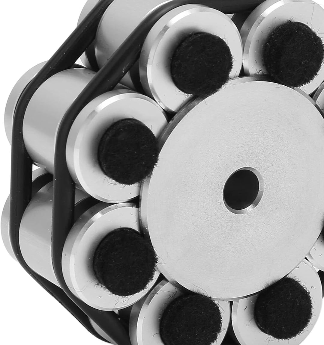Schallplatten-Gewichtsstabilisator aus Metall, LP--Plattenteller-Klemmstabilisator mit Silikonboden,