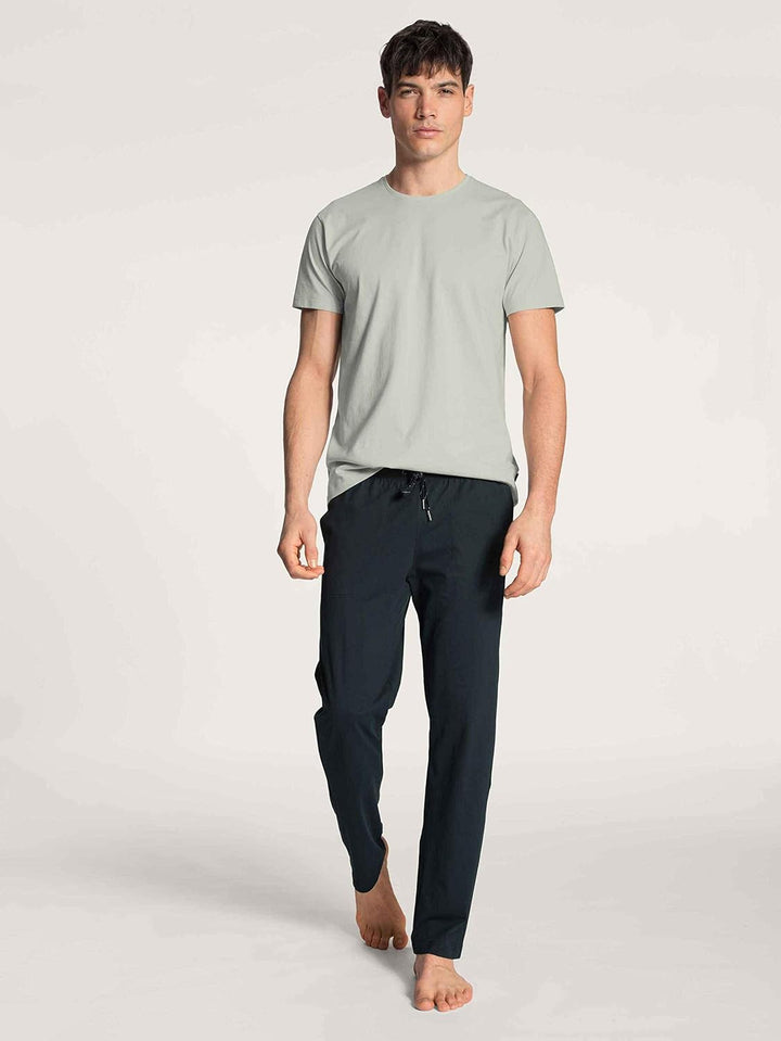 CALIDA Remix Basic Sleep Hose Herren, 100% Baumwolle, mit Seitentaschen 46-48 Dark Sapphire, 46-48 D