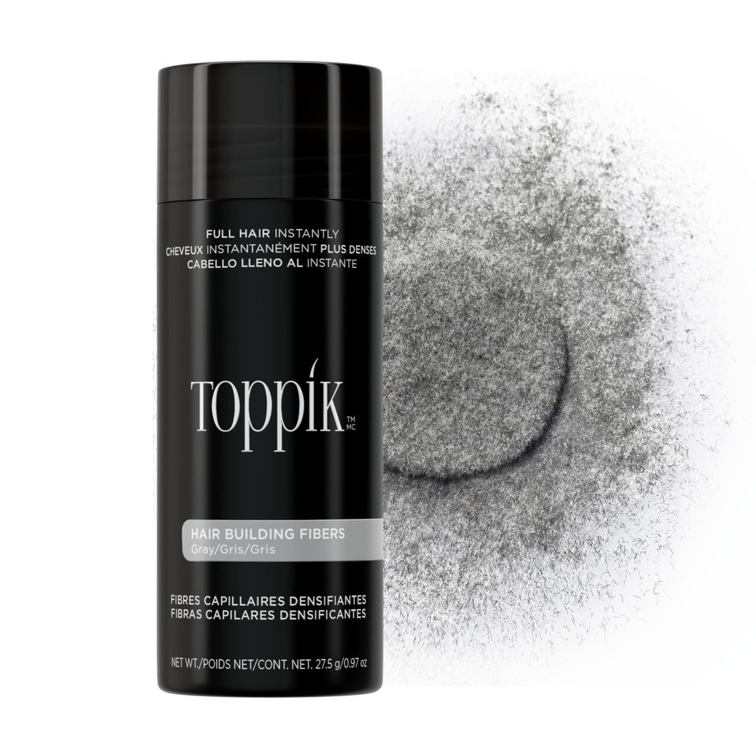 TOPPIK Hair Building Fibers Gray, 1er Pack (1 x 28 g)