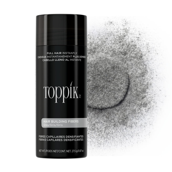 TOPPIK Hair Building Fibers Gray, 1er Pack (1 x 28 g)