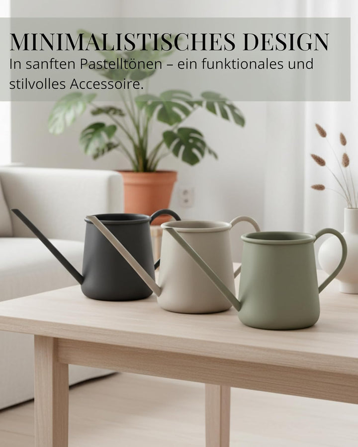 Livlig53 Giesskanne 1L, Giesskanne Zimmerpflanzen, Blumengiesskanne mit extra langem Ausguss, Giessk