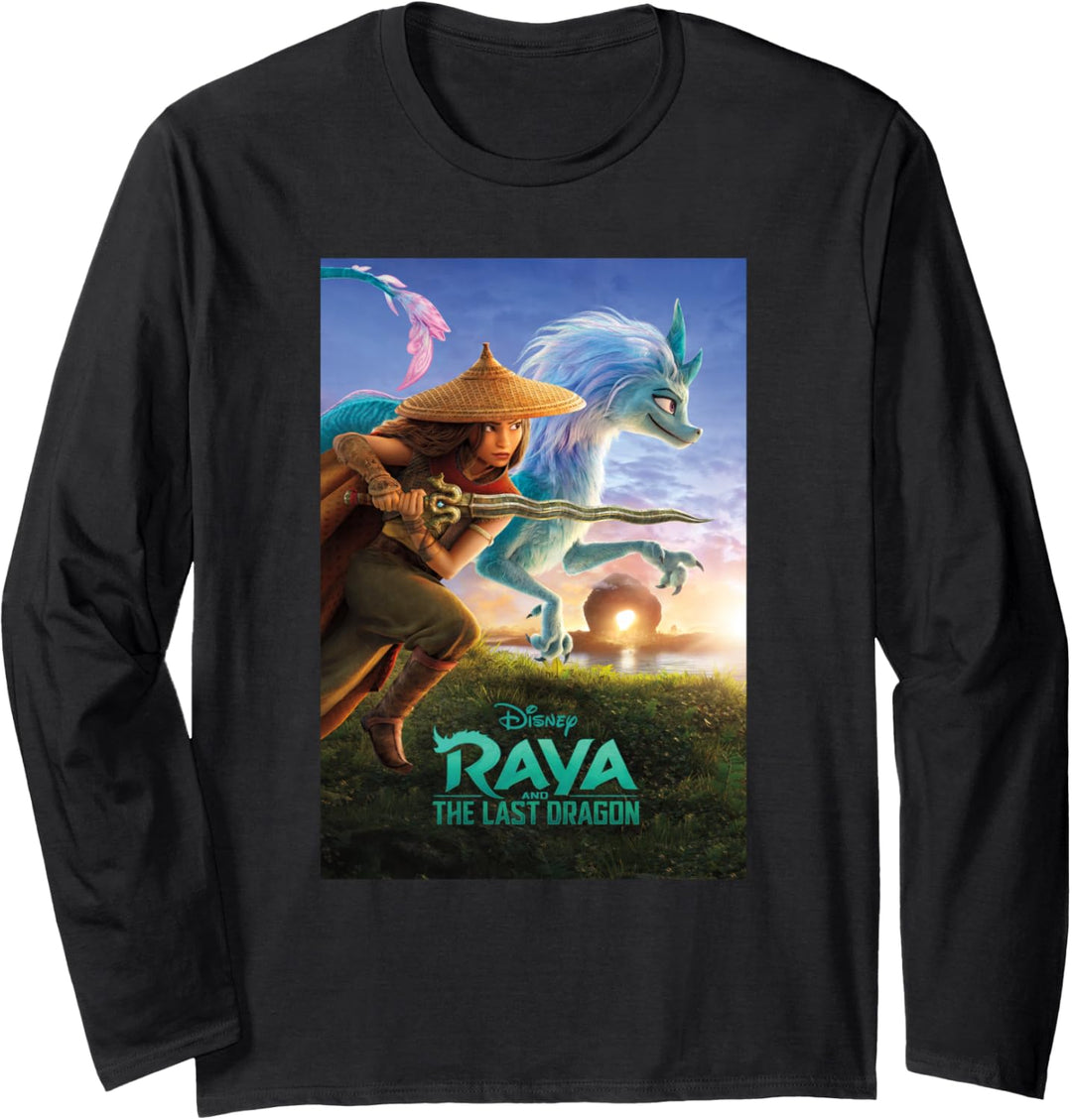 Disney Raya and the Last Dragon Movie Poster Langarmshirt