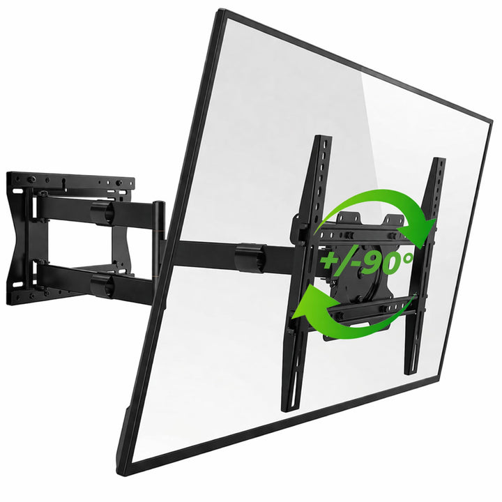 XTRARM TiTon 120 cm Wandabstand, TV Wandhalterung, Langer Schwenkarm, neigen, schwenken, rotieren, a