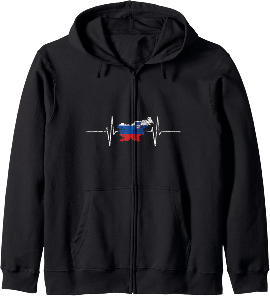Slowenien Slowenien Herzschlag Vintage Flagge Slowenien Kapuzenjacke