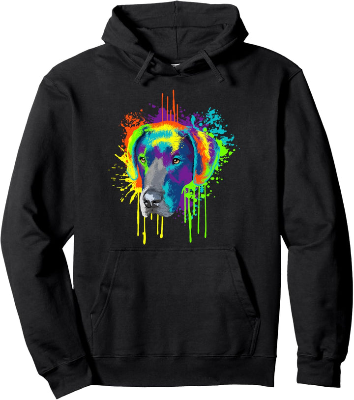 Splash Art Deutsche Dogge Hundehalter Geschenkidee Hunde Pullover Hoodie