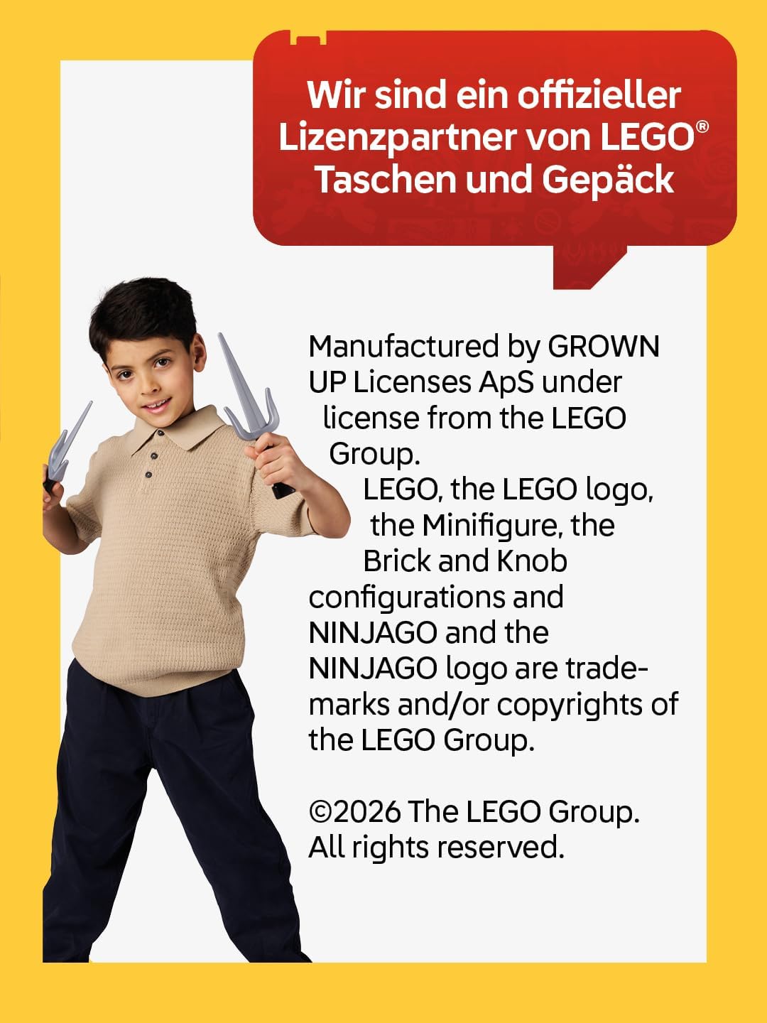 SKANDO BAGS LEGO® NINJAGO® Federmäppchen Junge Elemental Master of Energy – Faulenzer Mäppchen mit g