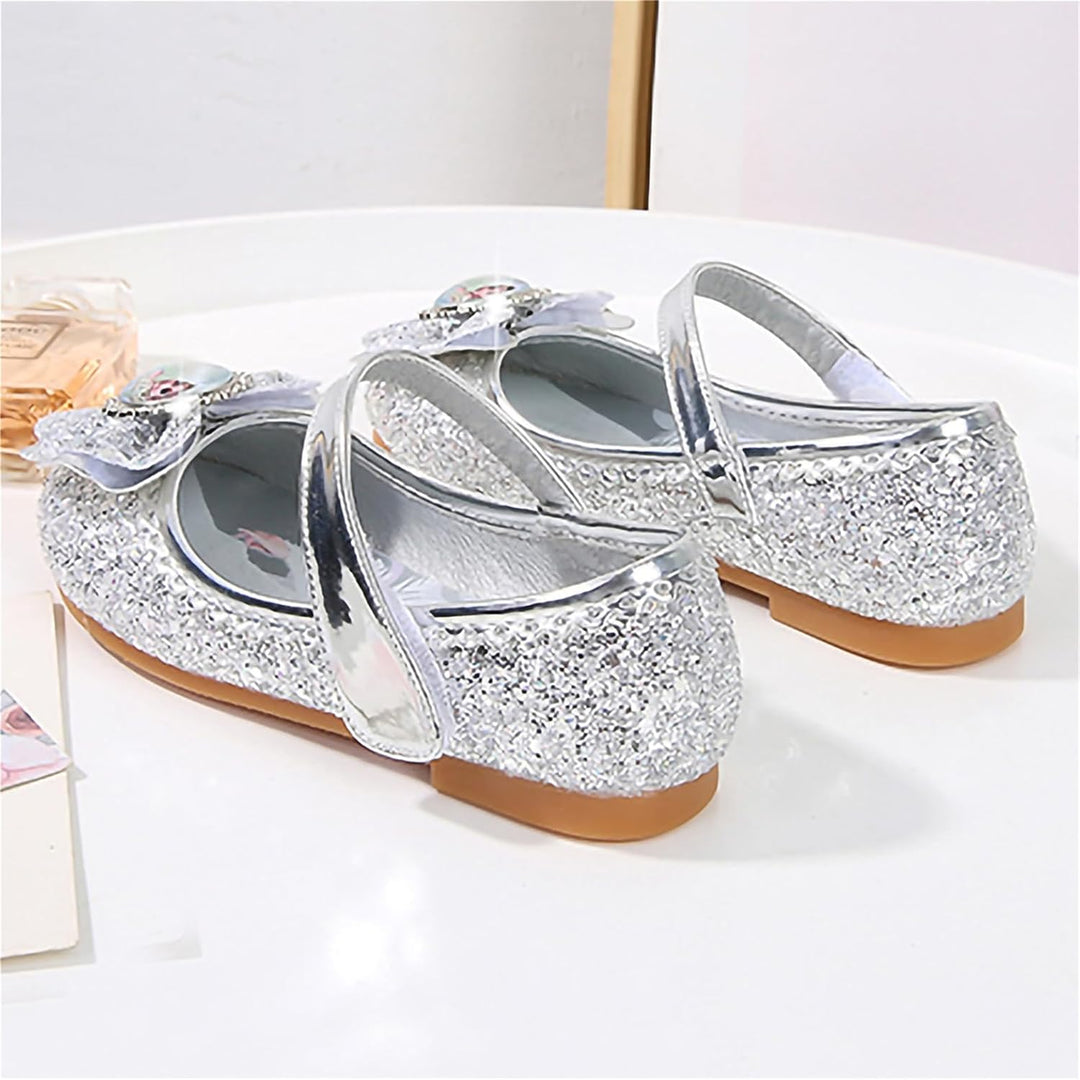 FStory&Winyee Mädchen Prinzessin Schuhe Kinder ELSA Sandalen Partei Glitzer Kristall Schuhe Mädchen