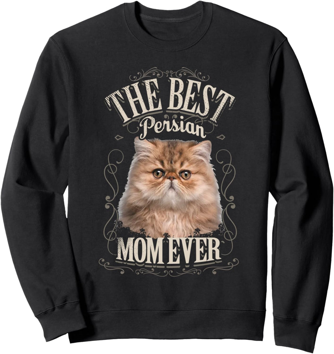Best Persian Cat Mom Ever Perserkatze Geschenk Frau Vintage Sweatshirt