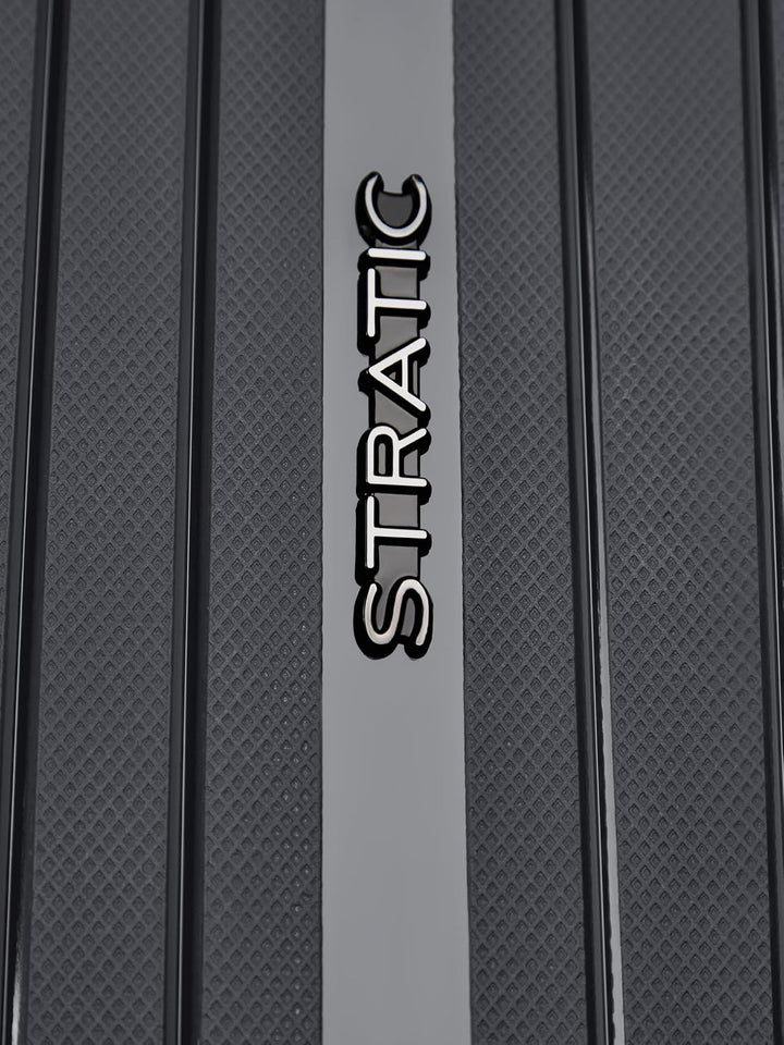Stratic Shine Koffer gross | Trolley mit 4 360° Drehbare Rollen, Kreuzpackgurt, Dehnfalten, arretier