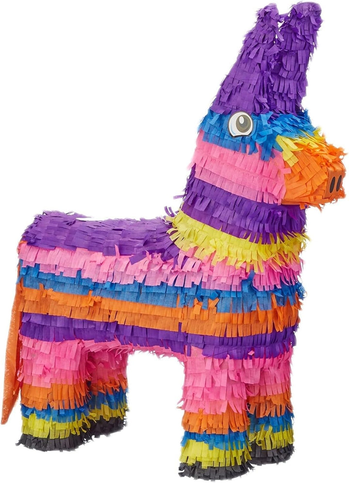 Relaxdays 2er Set Pinata Esel, zum Aufhängen, Kinder, Mädchen, Jungs, Geburtstag, zum Befüllen, HxBx