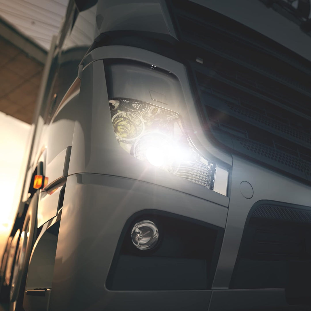 Osram TRUCKSTAR® PRO T4W, +120% mehr Helligkeit, Halogen-Signallampe, 3930TSP, 24V LKW Lampe, Faltsc