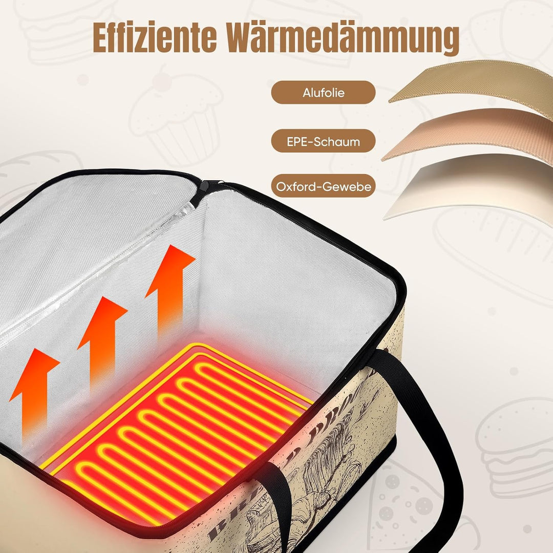 Brotteig-Gärschrank mit Heizung, elektrische Pizzateig-Gärbox mit Temperaturregelung, Zubehör für di