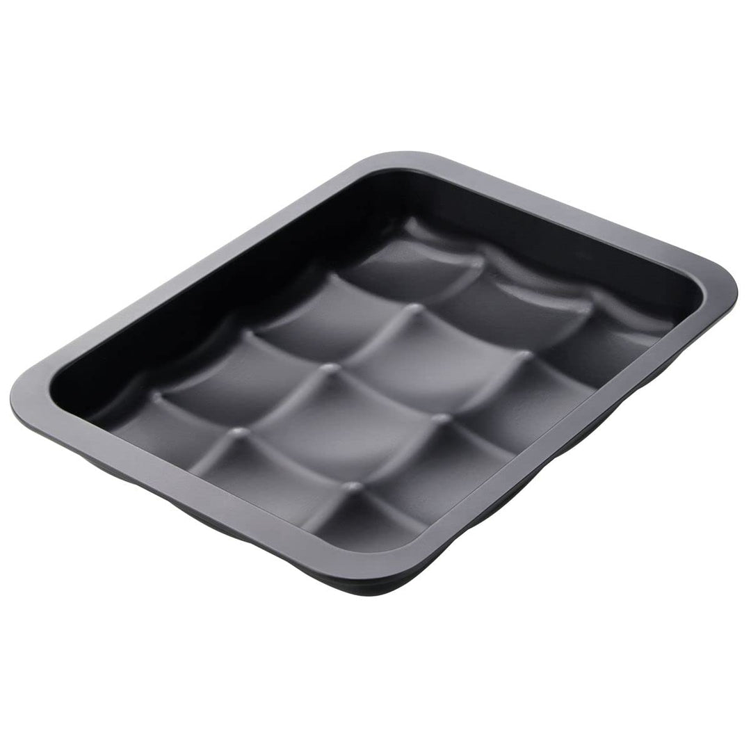 Zenker Brötchenform Black Metallic, hochwertige Dampfnudelform mit Antihaftbeschichtung, Backform fü