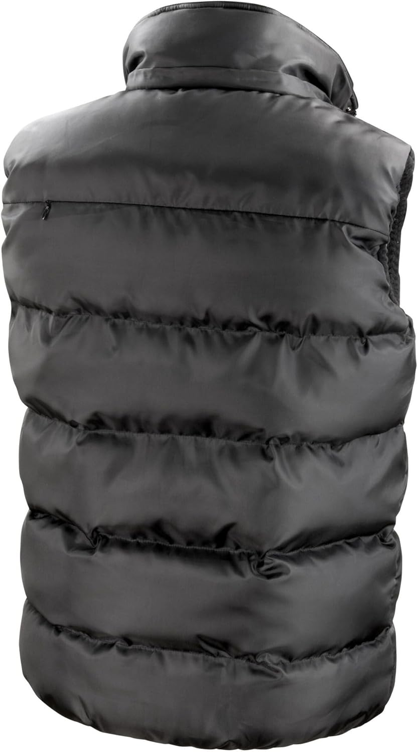 Result Herren R223x Core Nova Lux Gepolsterte Weste 3XL Schwarz, 3XL Schwarz