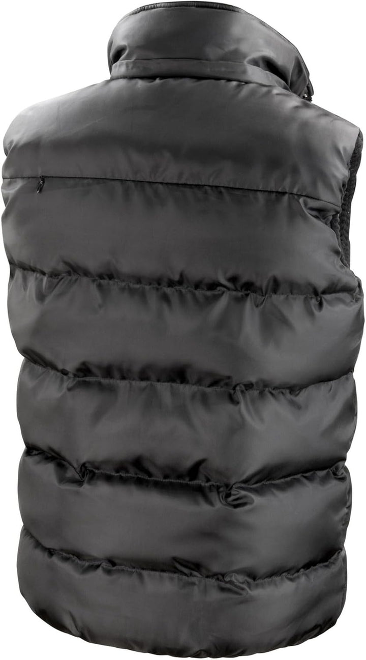 Result Herren R223x Core Nova Lux Gepolsterte Weste 3XL Schwarz, 3XL Schwarz