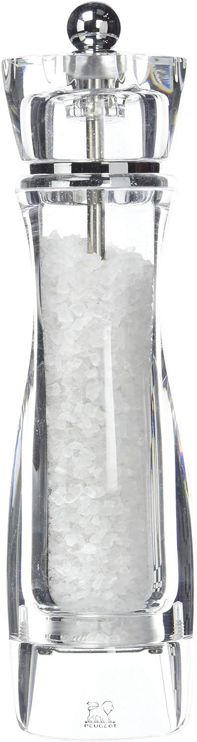 Peugeot PM18252 18252 Vittel Salzmühle Acryl, 5,9 x 5,9 x 23 cm, transparent Salzmühle 23 cm, Salzmü