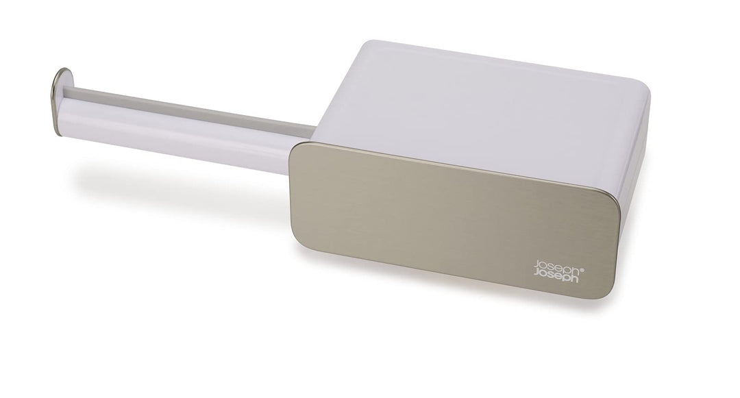 Joseph Joseph EasyStore Steel Wall-Mounted Roll Holder - White, One Size, 70529