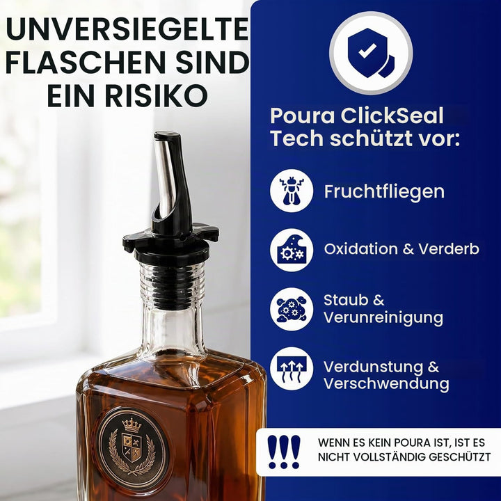Ausgiesser Für Flaschen - Patentierter Schnellausgiesser - Wein Ausgiesser - Mid-Stopp Ausgussversch