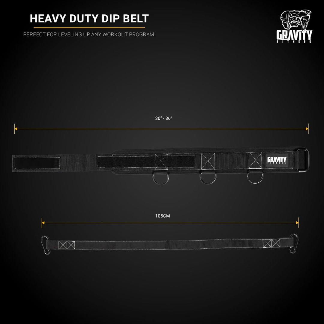 Gravity Fitness Advanced Dip Belt 4 in 1 Heavy Duty Workout Belt