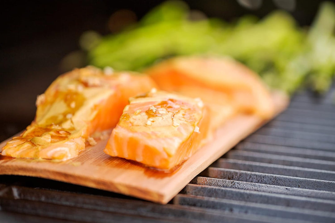 Kyto Zedernholz Räucher Grillplatte 30x15x1cm Grillbrett Lachs Grillplanken zum Räuchern Fisch Fleis