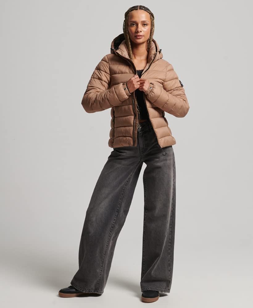 Superdry Hooded Classic Fuji Puffer Jacke Damen - 38