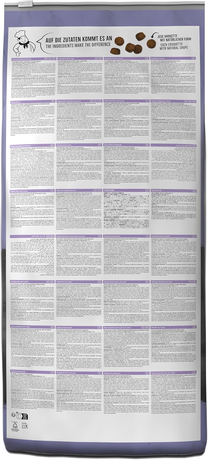 BELCANDO Baseline Oldie & Light [12,5kg] Trockenfutter für Hunde | Für ausgewachsene, wenig aktive o