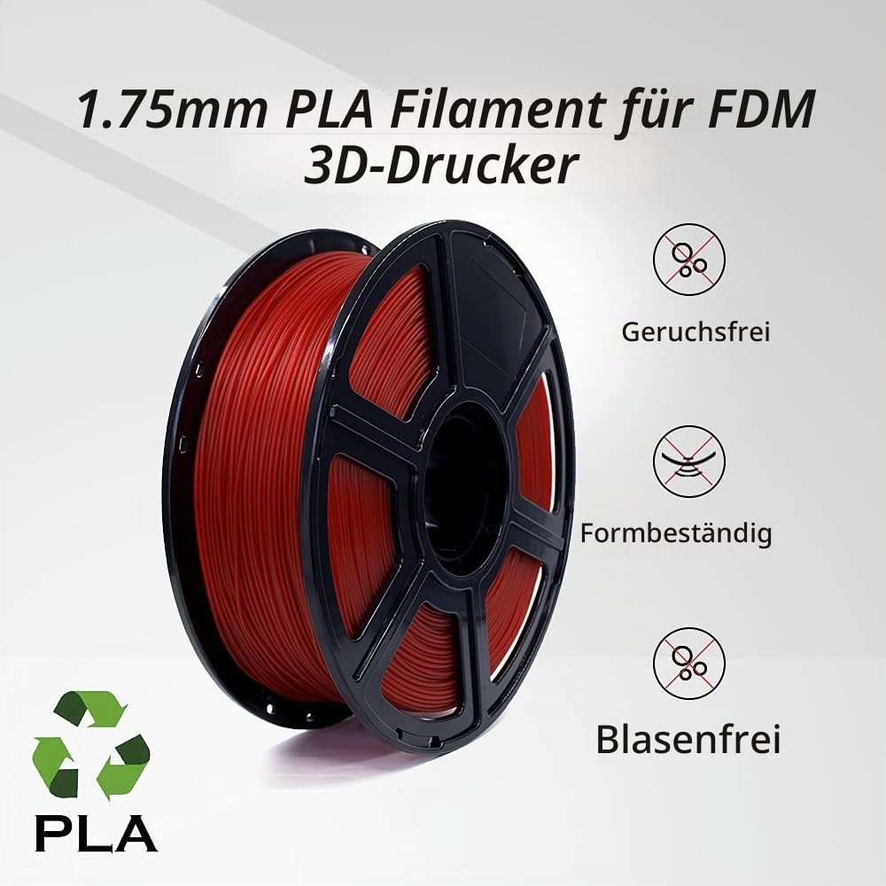 FLASHFORGE® PLA-Filament für 3D-Druck, 1,75 mm, 1 kg, Rolle für Creator Serie