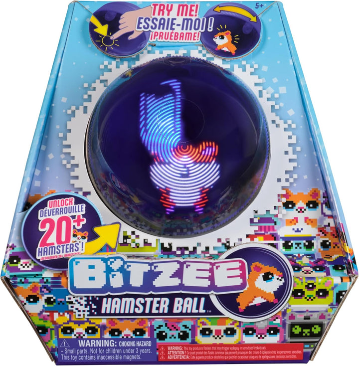 Bitzee Hamsterball - interaktives Spielzeug mit über 20 virtuellen Hamstern zum Rollen und Spielen,