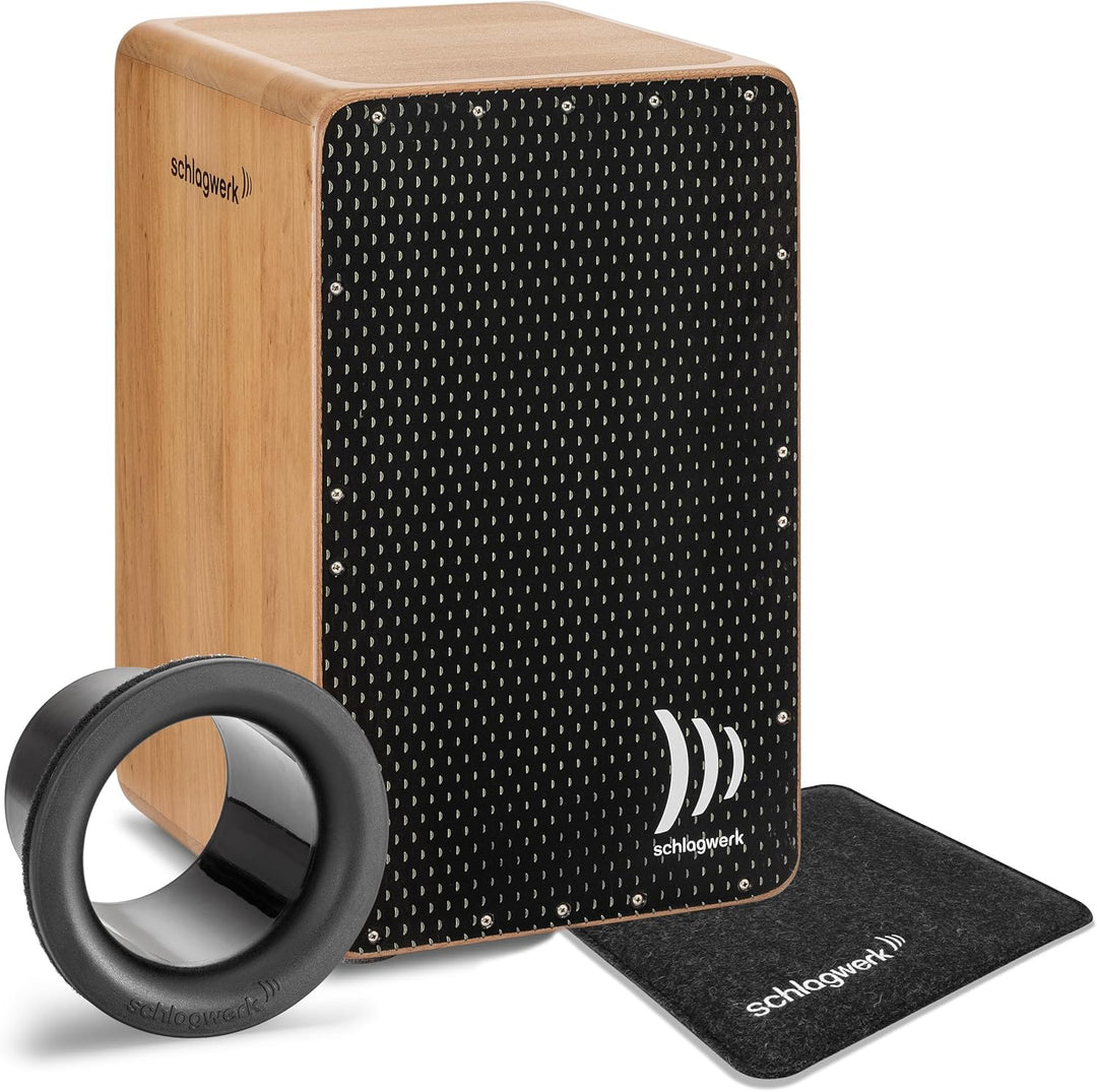 Schlagwerk Cajon, Schwarz (CP5901)