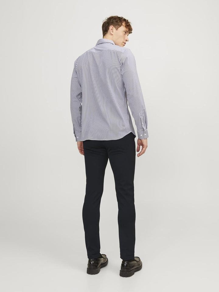 JACK & JONES Male Chino Hose Slim Fit Chino Hose 29 Schwarz, 29 Schwarz