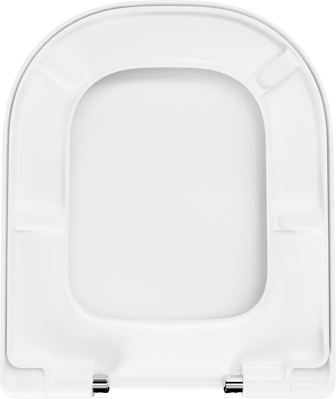 LUVETT® D900 Toilettendeckel mit Absenkautomatik D Form Weiss - SoftClose Klodeckel Abnehmbar - Klob