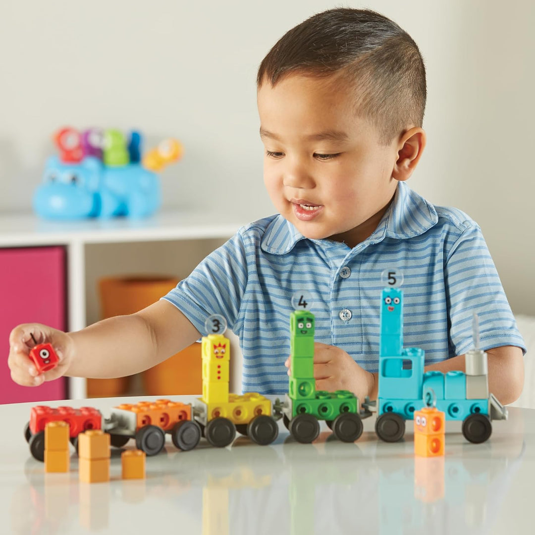 Learning Resources MathLink Würfelset Numberblocks Expresszug, Alter 3 4 5 6, Spielzüge, CBeebies Sp
