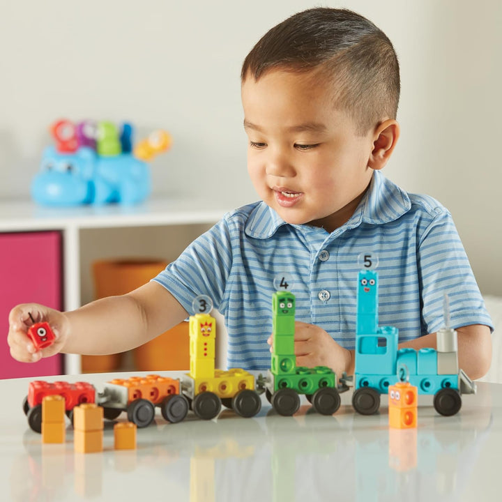 Learning Resources MathLink Würfelset Numberblocks Expresszug, Alter 3 4 5 6, Spielzüge, CBeebies Sp