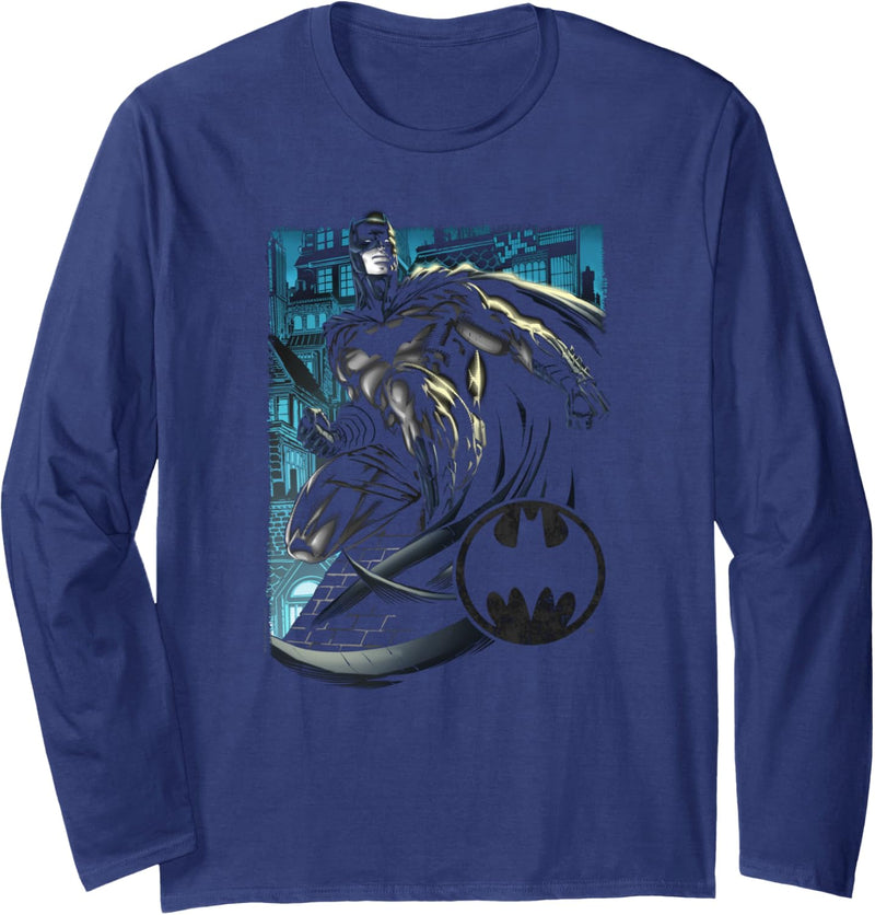 Batman Knight Falls In Gotham Langarmshirt