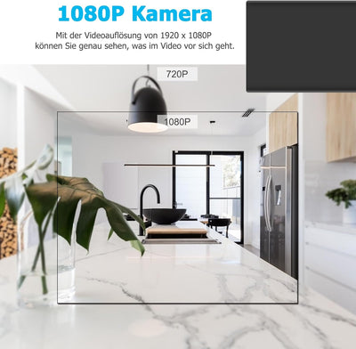 Überwachungskamera, KAMREA HD 1080P 10000 mAh Powerbank Kamera Versteckte Kamera Mini Nanny Cam für