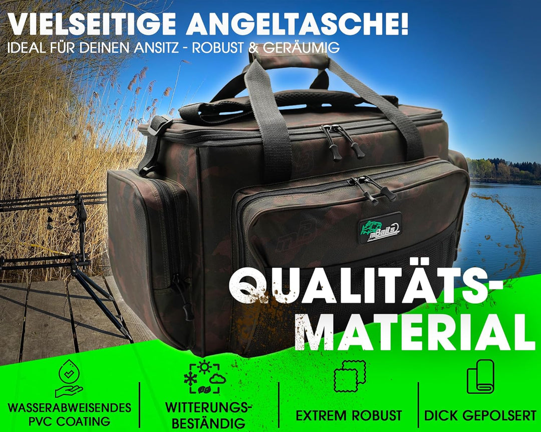 Angel-Berger Carryall Karpfentasche Angeltasche 60 x 33 x 30cm, 60 x 33 x 30cm