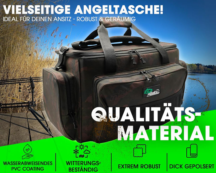 Angel-Berger Carryall Karpfentasche Angeltasche 60 x 33 x 30cm, 60 x 33 x 30cm