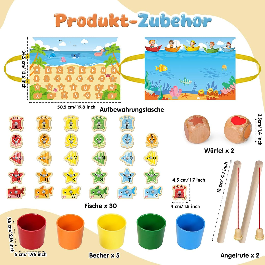 Angelspiel ab 2 3 Jahre, Montessori Spielzeug Ab 2 3 Jahre Jungen Mädchen, Sortierspielzeug & Motori