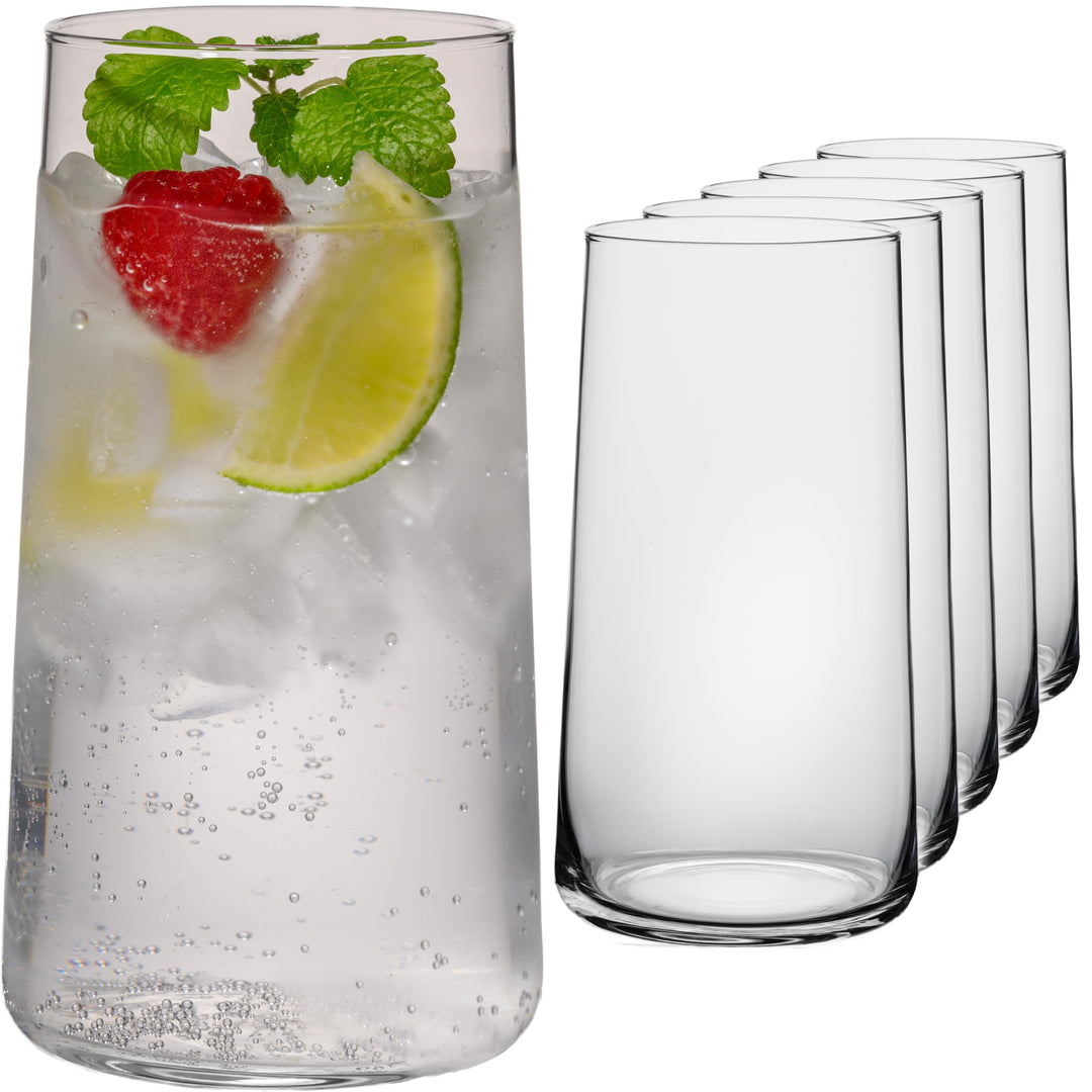 IMPERIAL Trinkgläser aus Glas 490ml (max.550ml) Set 6 Teilig Wassergläser Saftgläser Longdrinkgläser