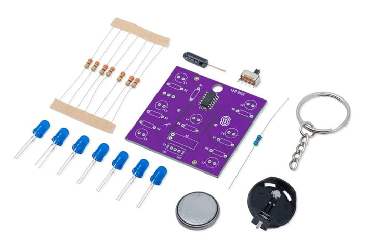 Soldered LED-Würfel Lötbausatz | Löten lernen | Made in EU | 333140