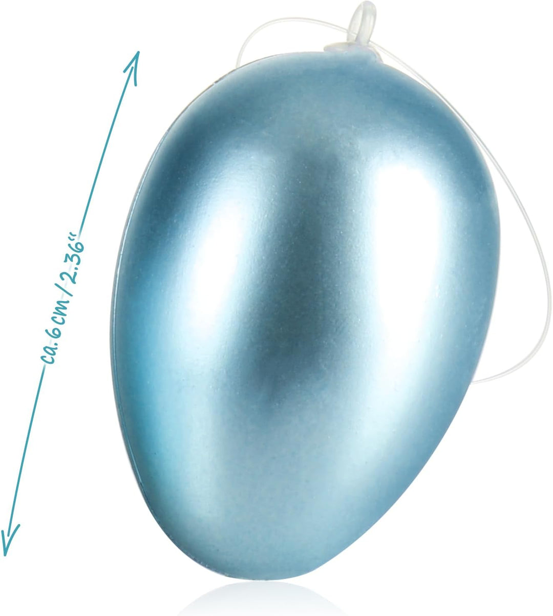 com-four® 18x Ostereier zum Aufhängen - 6 cm gesprenkelte Deko-Eier in tollen Farben - Hänge-Deko fü