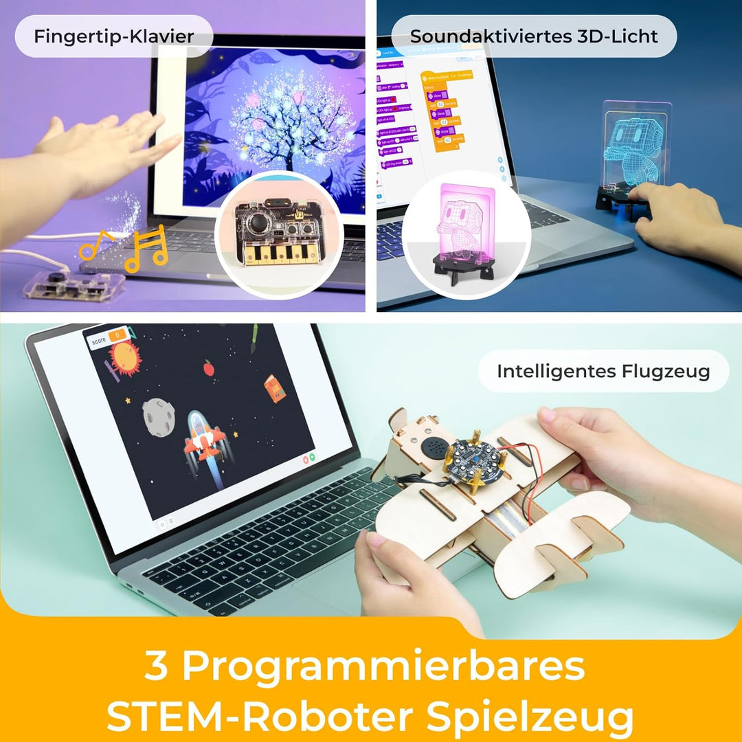 Makeblock NextMaker STEM Spielzeug (Kasten 1-3), Pädagogisches Kodierspielzeug Kit, Science Kit für