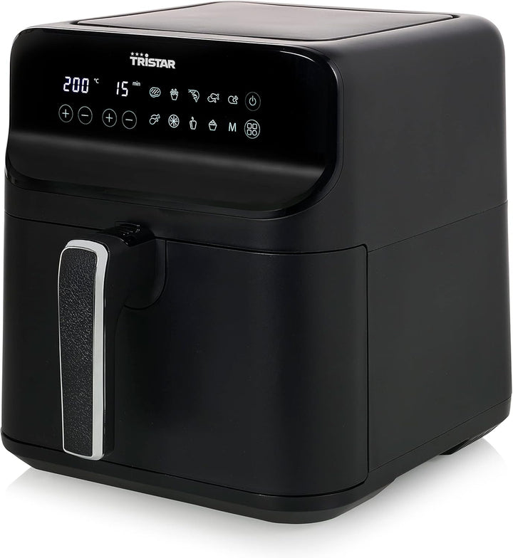 Tristar digitale Heissluftfritteuse – 6 L – 1,5 kg Pommes – Mattschwarzes Gehäuse – FR-9025
