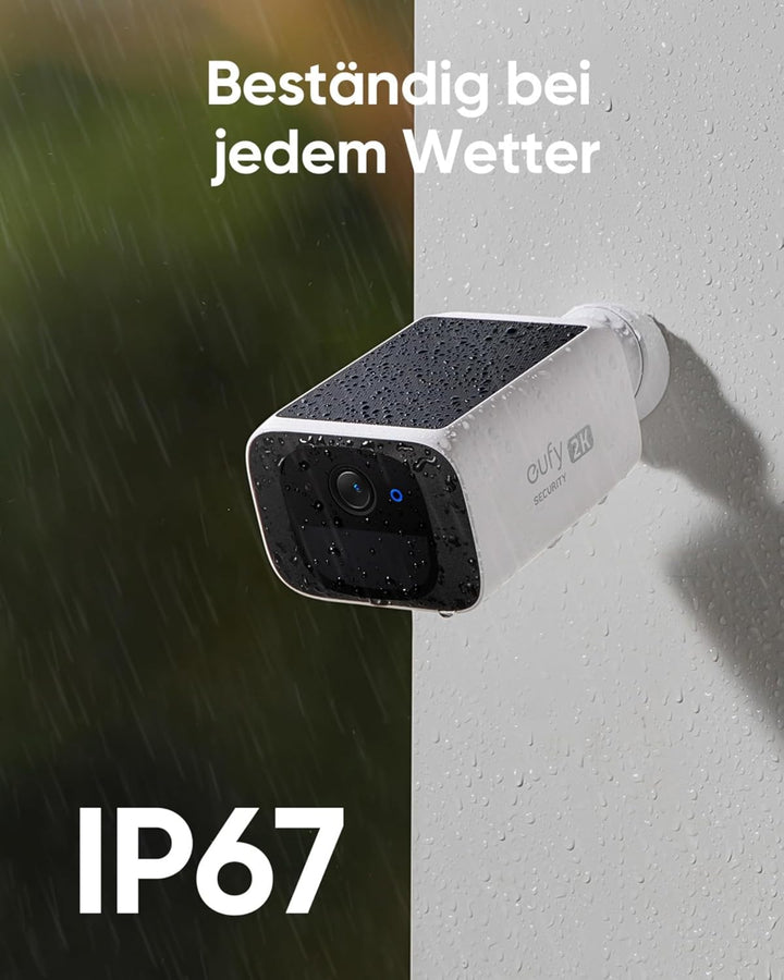 eufy Security überwachungskamera aussen S220 Solo 2-Pack, 2K Auflösung, überwachungskamera aussen so