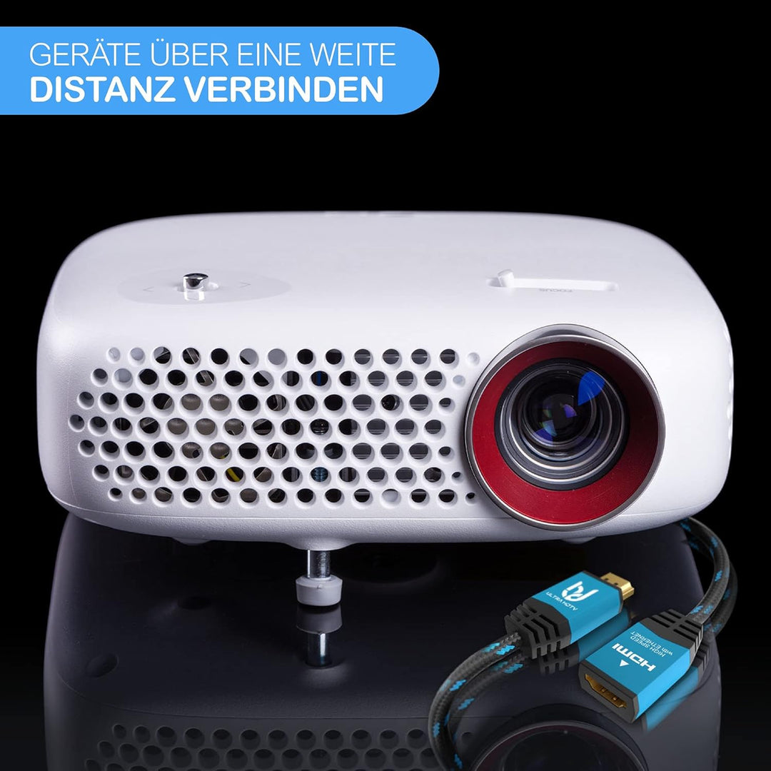 Ultra HDTV 4K HDMI Verlängerungs-Kabel - 2 m High Speed Kabel-Verlängerung - 18 GBit/s - 4K@60Hz (ru