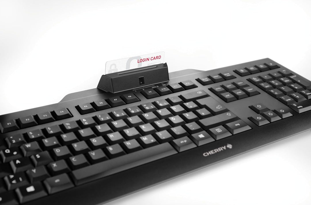 CHERRY KC1000 SC Corded Security Keyboard USB ultraflat mit integriertem Smartcard-Terminal (BE) Lay
